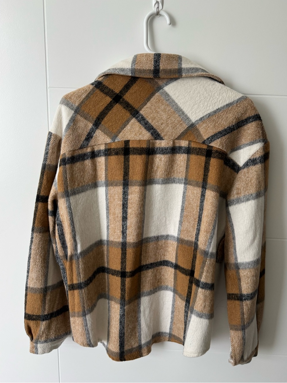 Plaid Button-Up Shacket Jacket - Picture 5 of 5
